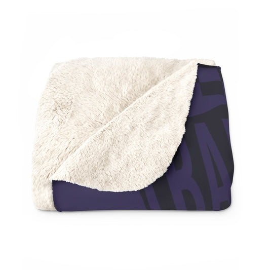 BADDIES Flag Football Game Day Sherpa Fleece Blanket
