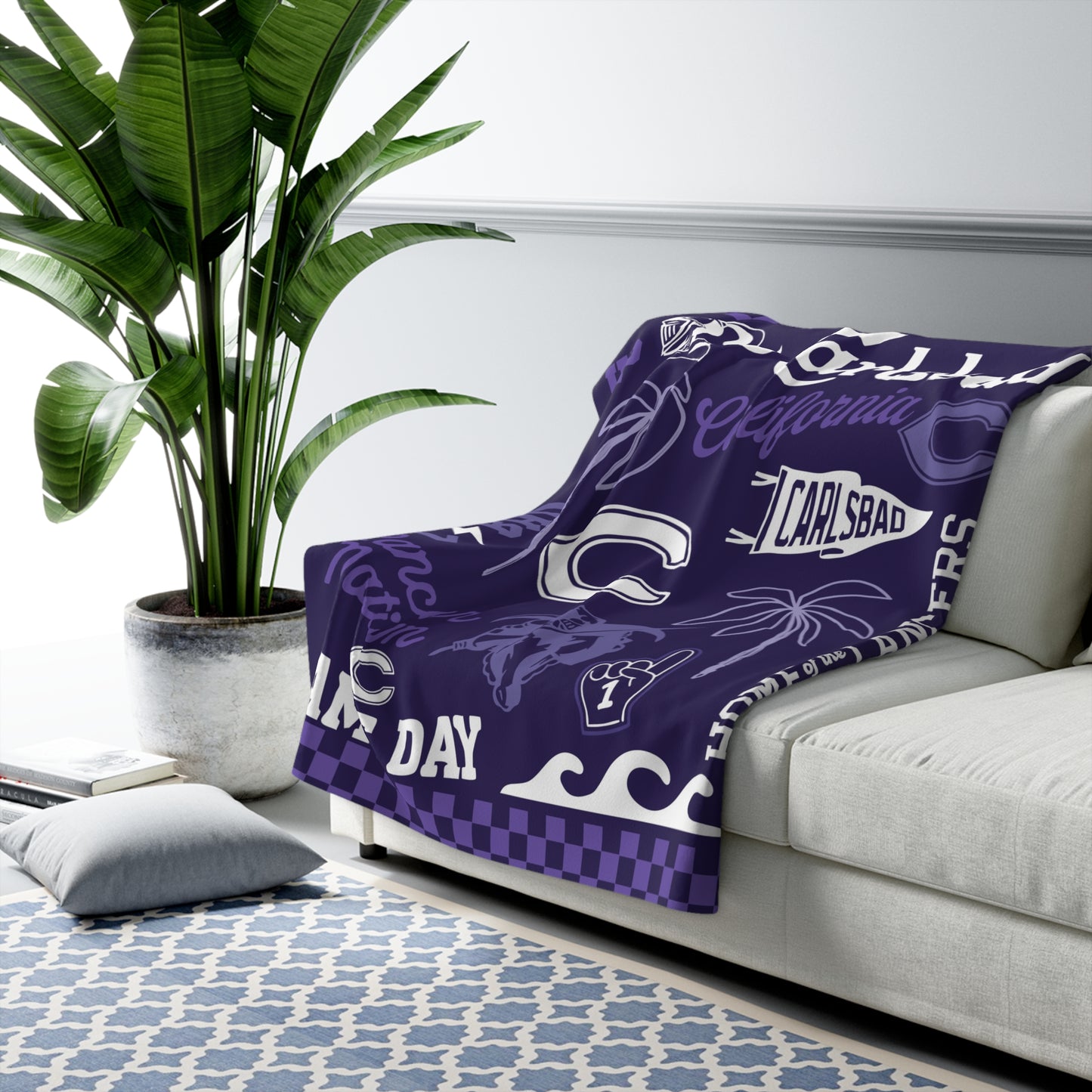 Carlsbad Lancers Game Day Sherpa Fleece Blanket