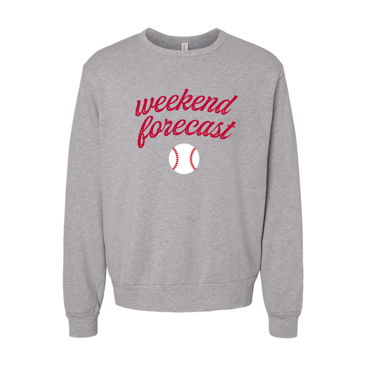 Weekend Forecast Baseball Fleece Crewneck