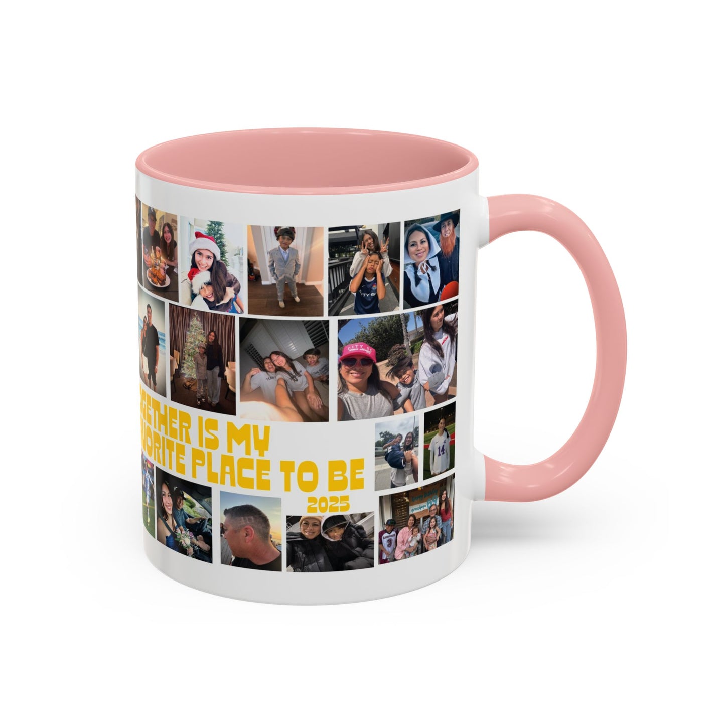 Photo Collage Coffee Mug — "Together is My Favorite Place to Be" Personalized Accent Mug