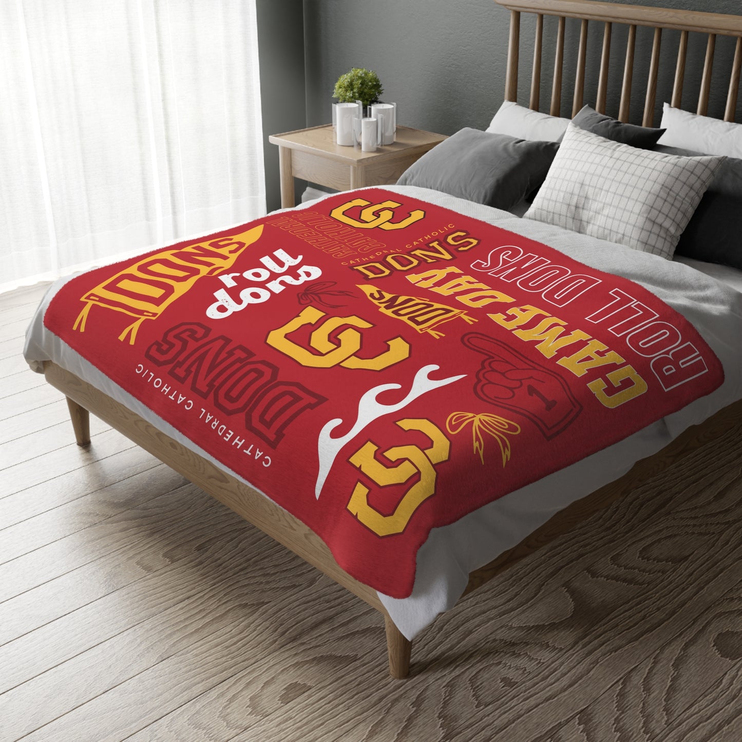 Cathedral Catholic Dons Game Day Velveteen Blanket