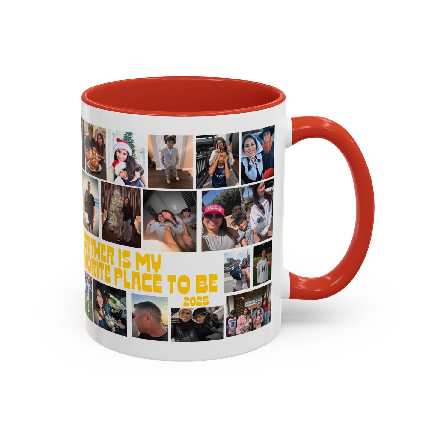 Photo Collage Coffee Mug — "Together is My Favorite Place to Be" Personalized Accent Mug