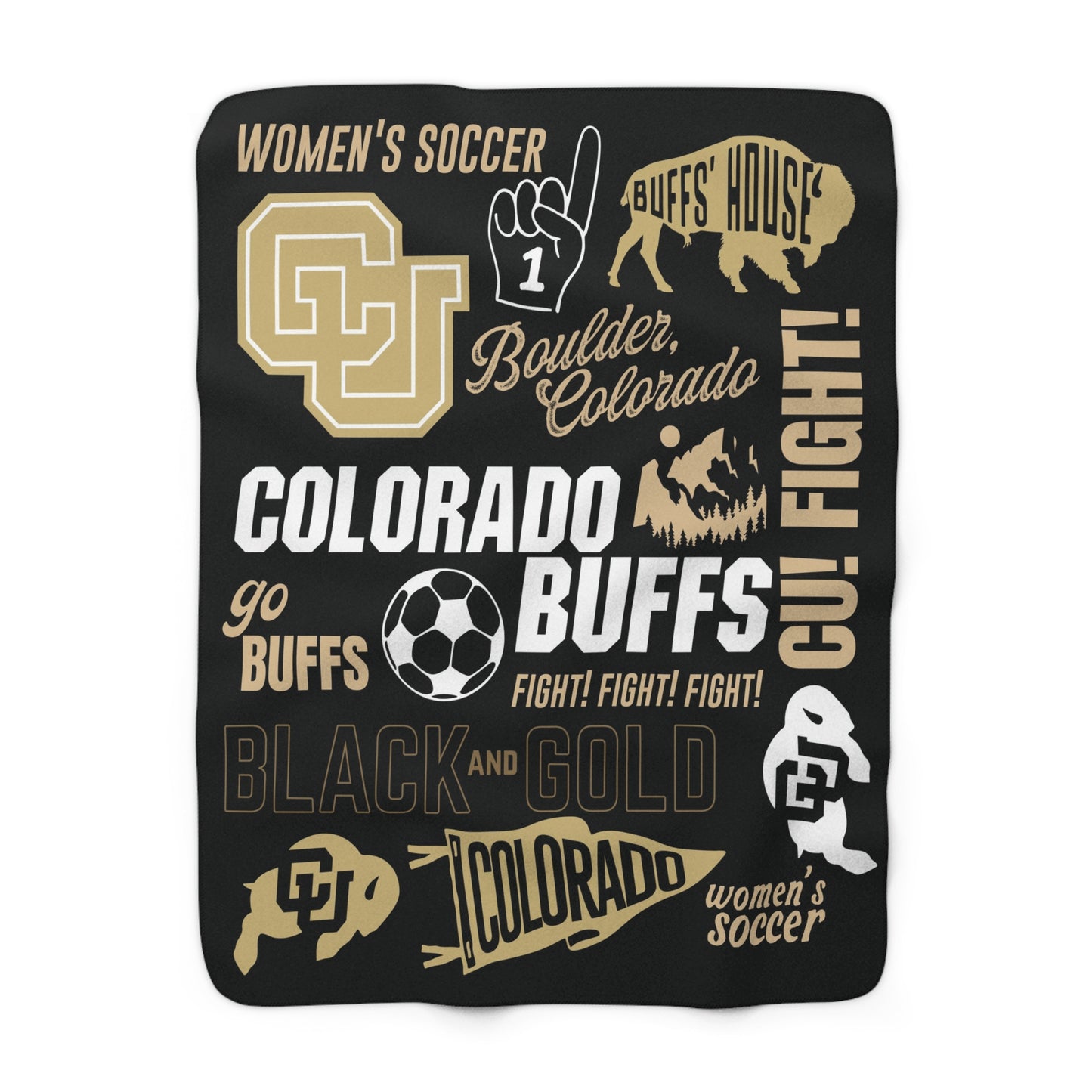 Colorado Buffs  Game Day Sherpa Fleece Blanket