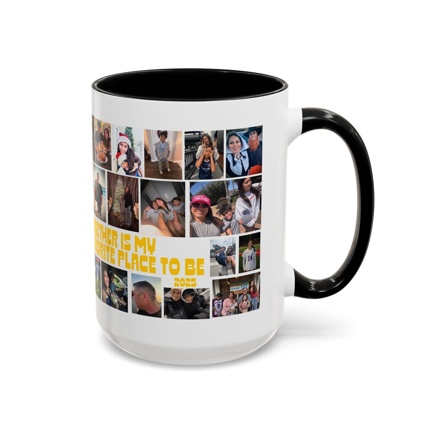 Photo Collage Coffee Mug — "Together is My Favorite Place to Be" Personalized Accent Mug