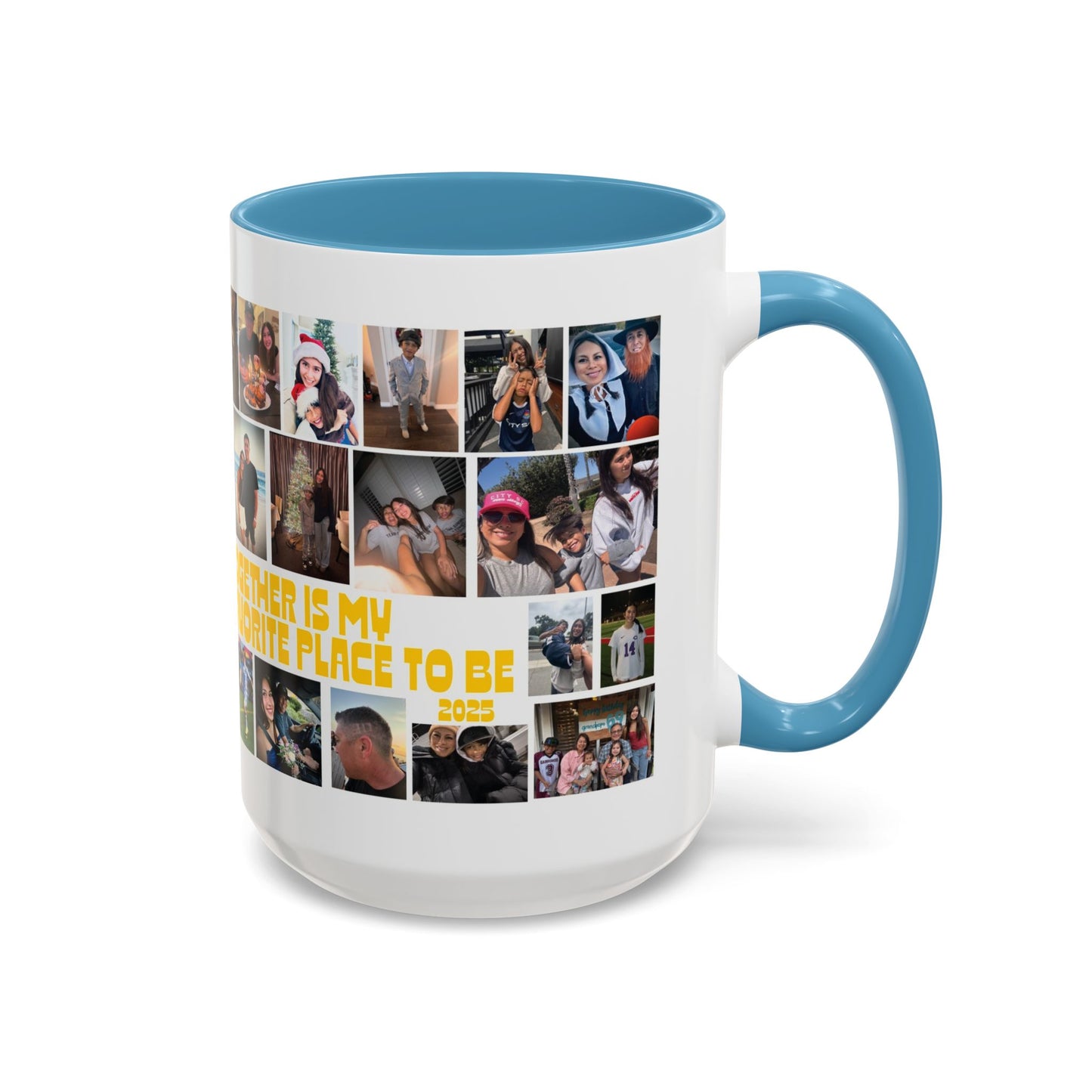 Photo Collage Coffee Mug — "Together is My Favorite Place to Be" Personalized Accent Mug