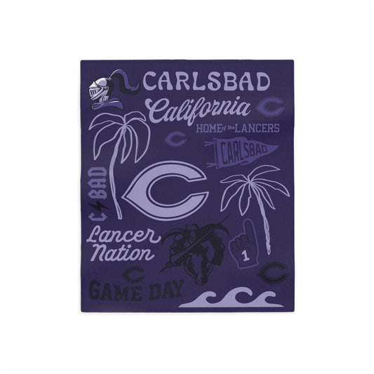 Carlsbad High School Lancers Sweatshirt Blanket