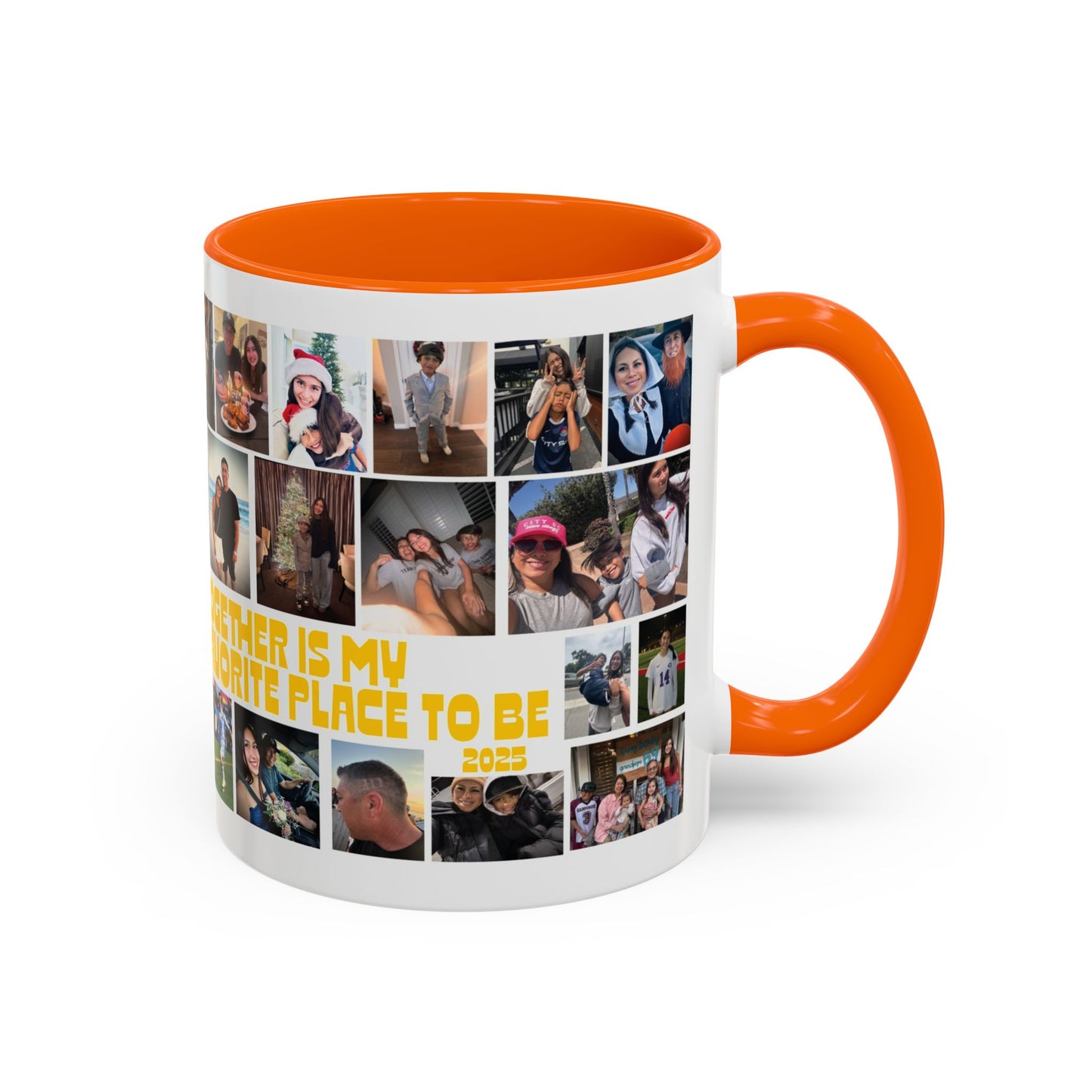 Photo Collage Coffee Mug — "Together is My Favorite Place to Be" Personalized Accent Mug