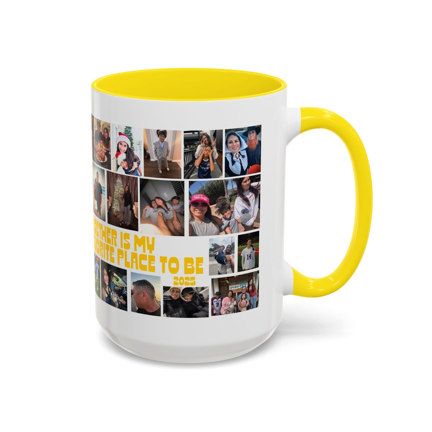 Photo Collage Coffee Mug — "Together is My Favorite Place to Be" Personalized Accent Mug