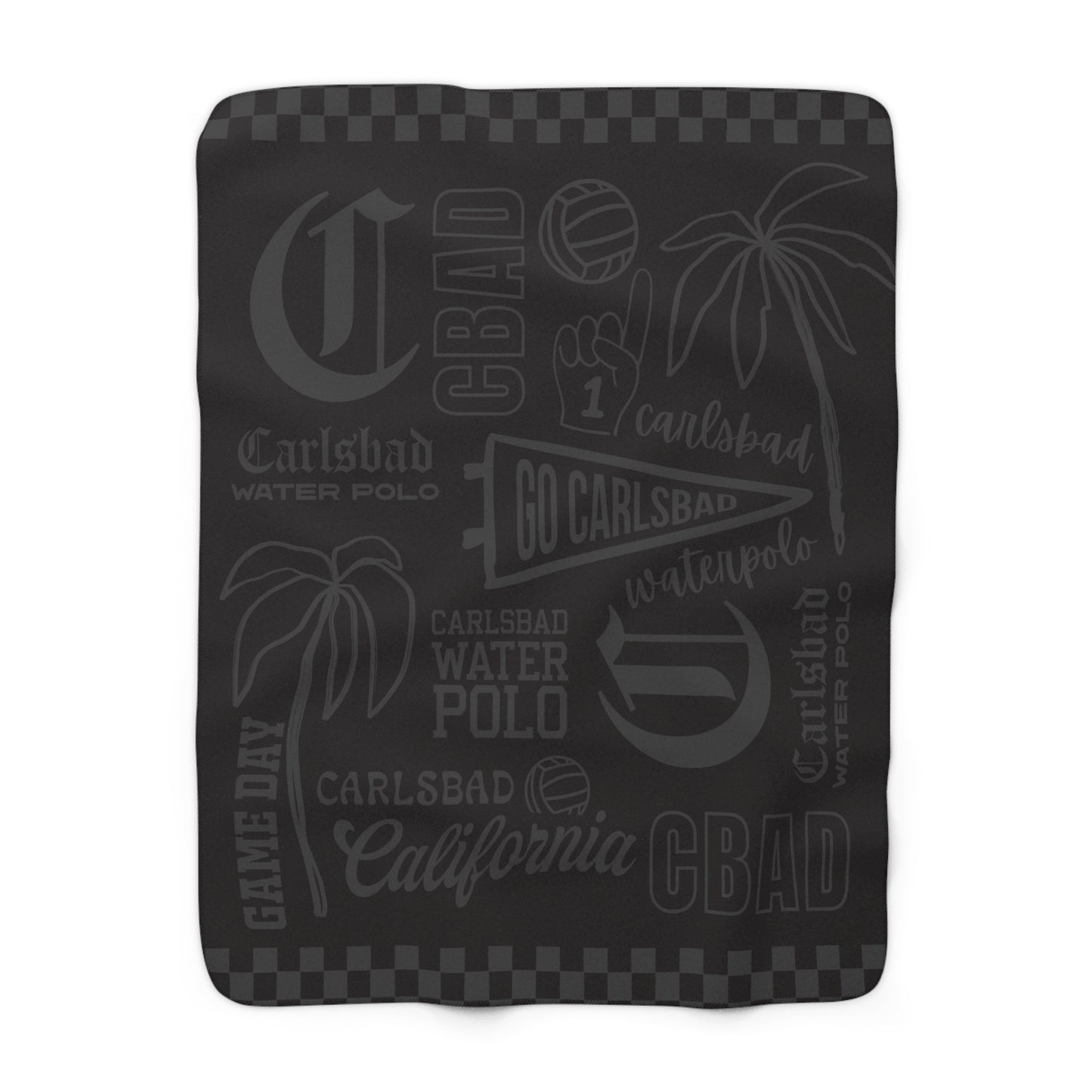 Carlsbad Waterpolo Cozy Sherpa Fleece Blanket