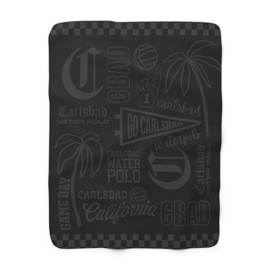 Carlsbad Waterpolo Cozy Sherpa Fleece Blanket