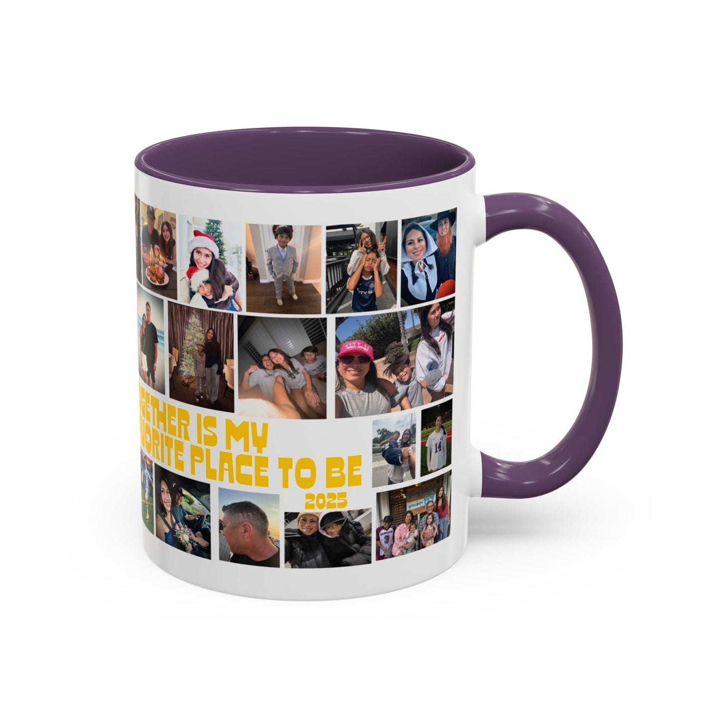 Photo Collage Coffee Mug — "Together is My Favorite Place to Be" Personalized Accent Mug