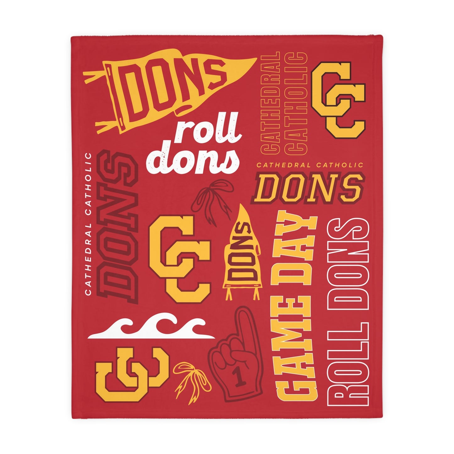 Cathedral Catholic Dons Game Day Velveteen Blanket