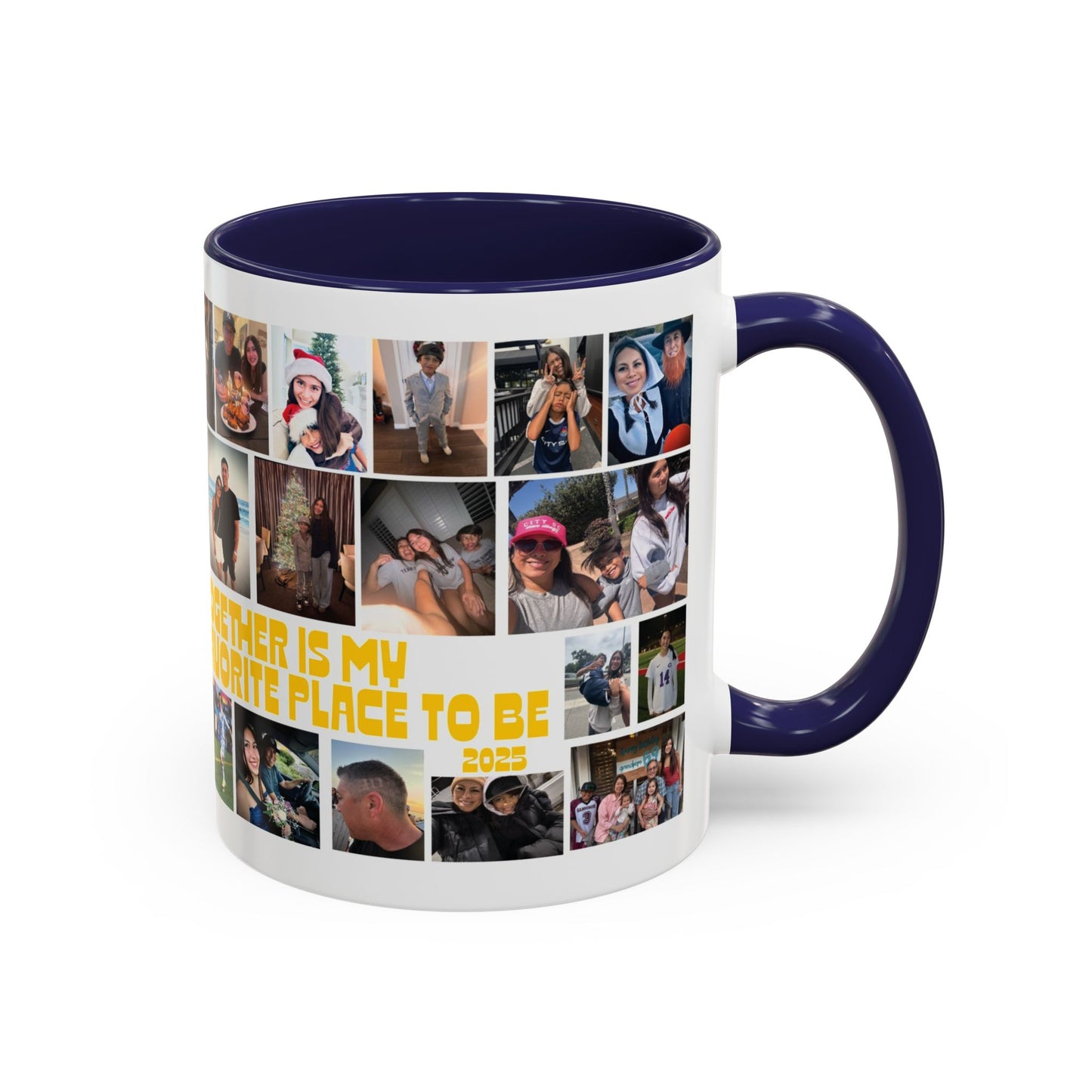 Photo Collage Coffee Mug — "Together is My Favorite Place to Be" Personalized Accent Mug