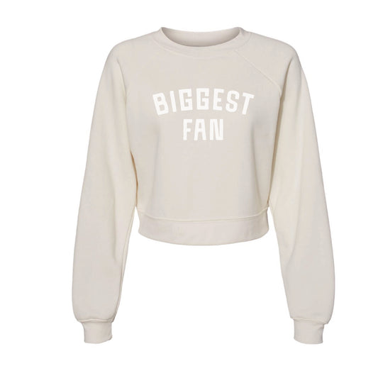 Biggest Fan Cropped Fleece Crewneck