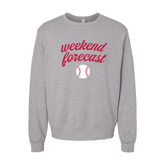 Weekend Forecast Baseball Fleece Crewneck